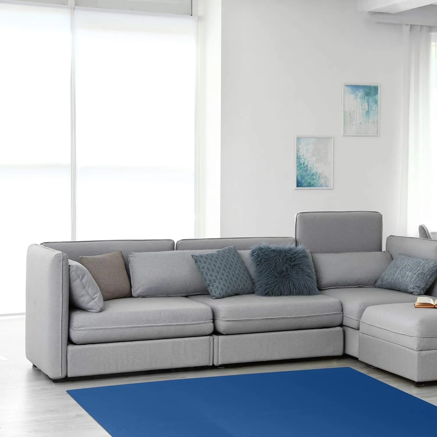 We Sell Mats 3/4 Inch Thick Multipurpose EVA Foam Floor Tiles, Interlocking Floor Mat for Indoor Gym and Home Use