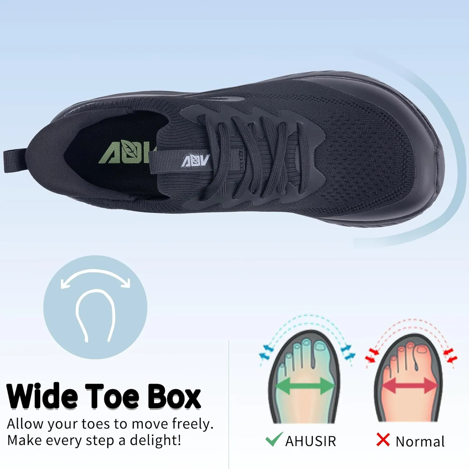 Wide Toe Box Arch Support Walking Shoes for Men | Orthotic Plantar Fasciitis Tennis Sneakers | Slip On Athletic Running Shoes