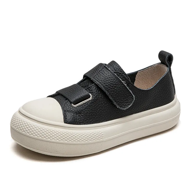 Women Minimalist Soft Leather Flat Casual Shoes