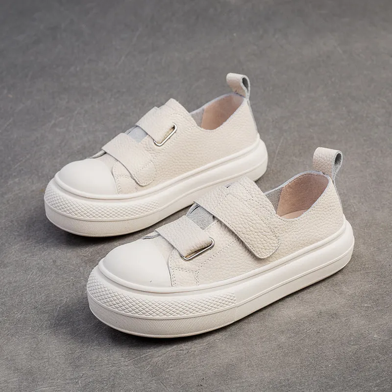 Women Minimalist Soft Leather Flat Casual Shoes