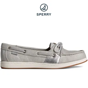Women's Coatfish Metallic Canvas Seacycled Grey (STS88761)