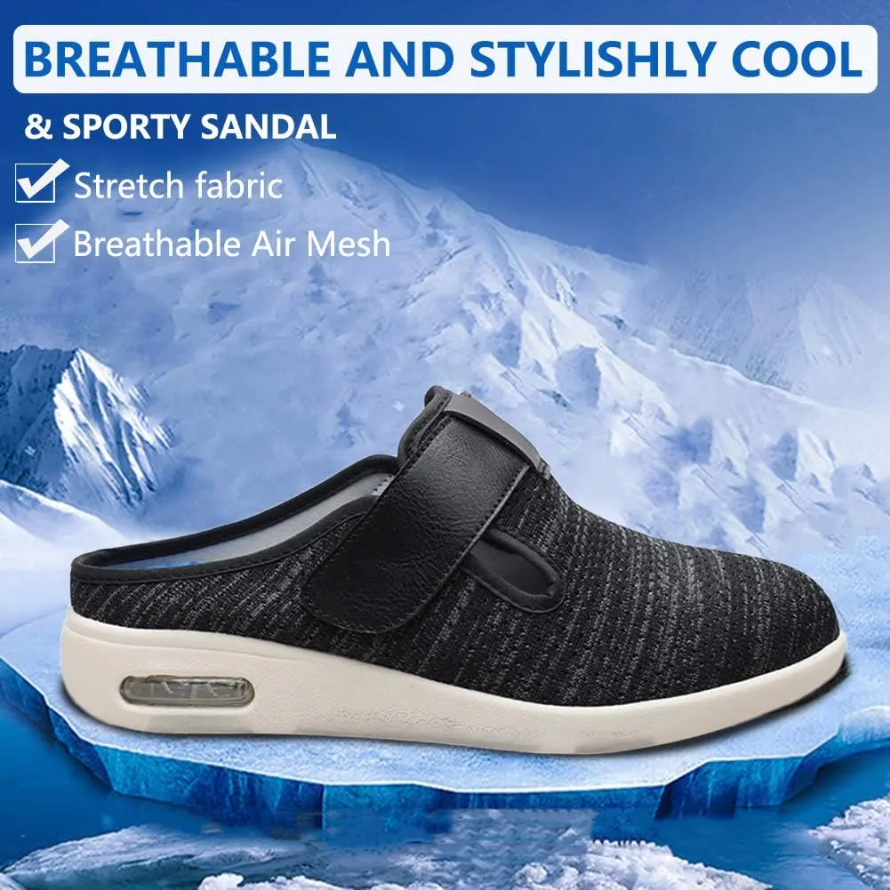 Women's Diabetic Slippers Extra Wide Width Walking Shoes with Adjustable Closures for Diabetic Edema Plantar Fasciitis Bunions Arthritis Swollen Feet