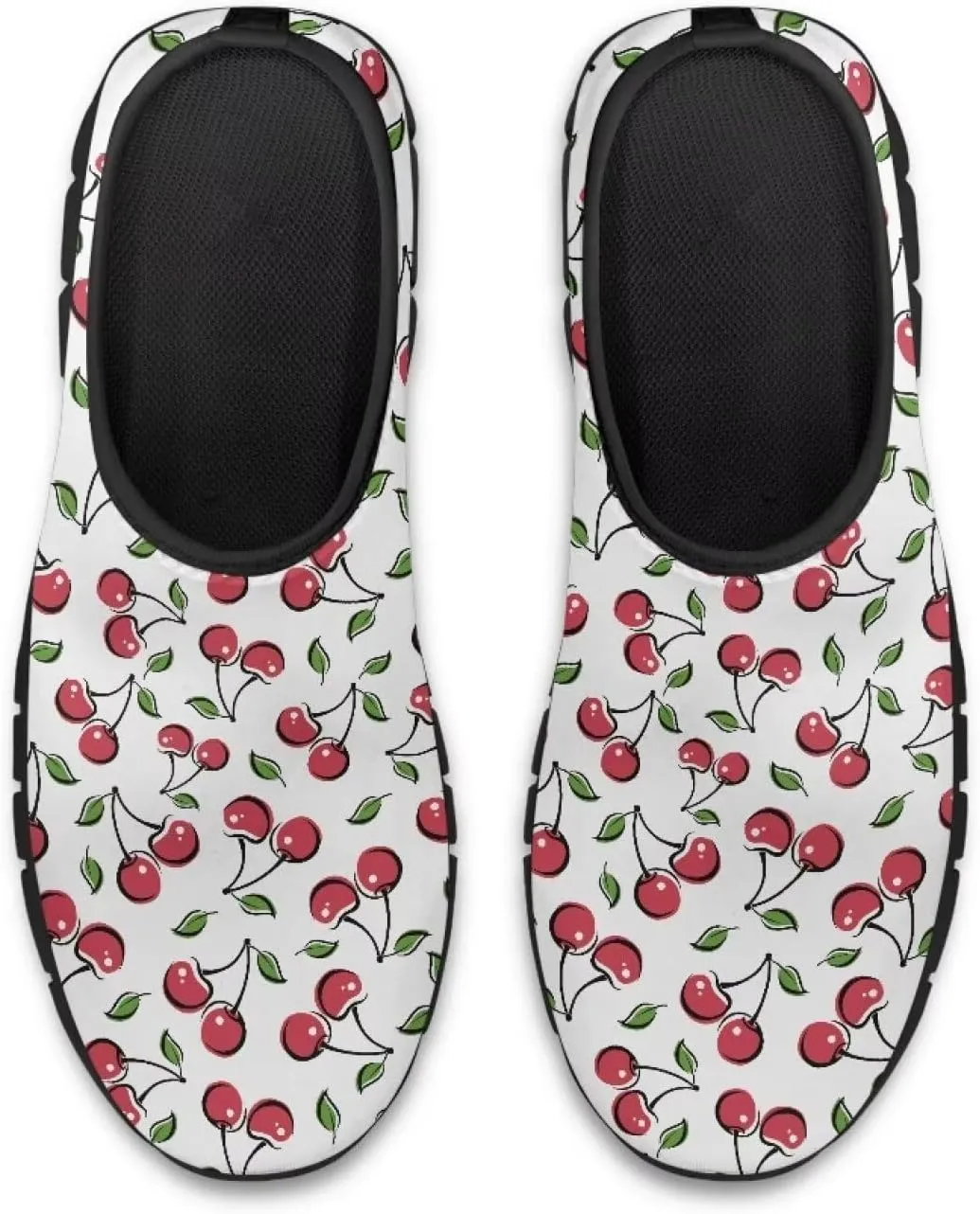 Women's Fruit Print Shoes Low Top Slip On Casual Walking Flat Shoes Comfortable Soft-Soled Sports Running Sneakers