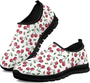 Women's Fruit Print Shoes Low Top Slip On Casual Walking Flat Shoes Comfortable Soft-Soled Sports Running Sneakers