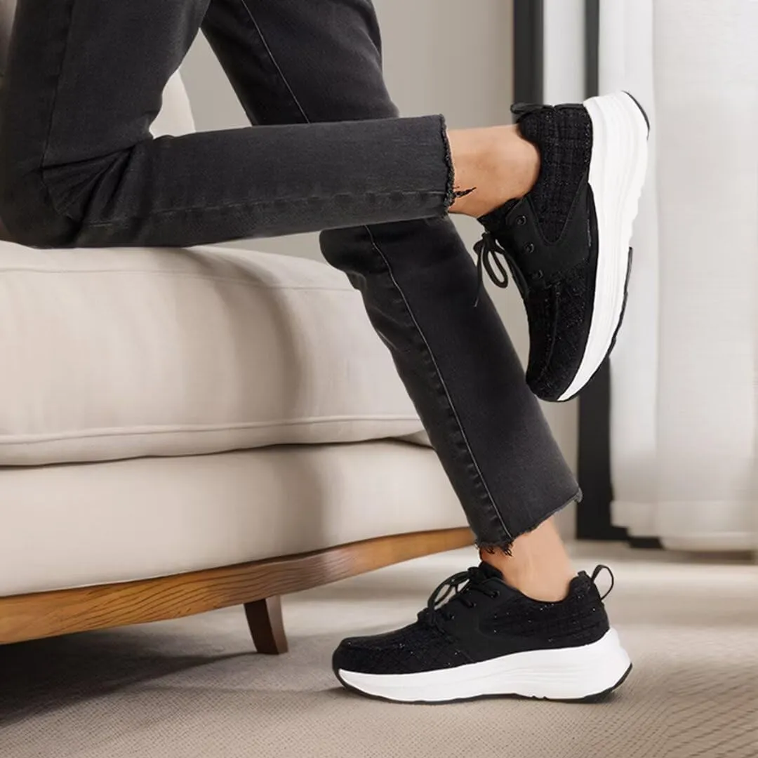 Women's Orthopedic Fashion Sneakers for Plantar Fasciitis: Flat Feet Supportive Cushioned Walking Shoes with Arch Support, Orthotic Soft Casual Sneakers for Ankle and Foot Pain Relief