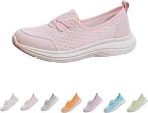 Women's Soft Sole Mesh Comfort Orthopedic Shoes,Comfortable Flat Arch Support Walking Shoes,Slip Ins Sneakers Ladies