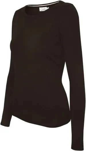 Women's Solid Soft Stretch Pullover Knit Sweater