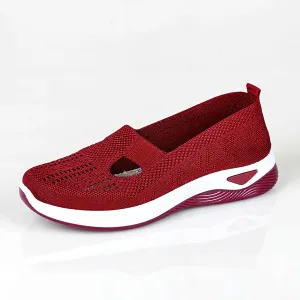 Womens Woven Orthopedic Walking Shoes Breathable Arch Support Sneakers for Heel Pain Relief Lightweight Anti Skid