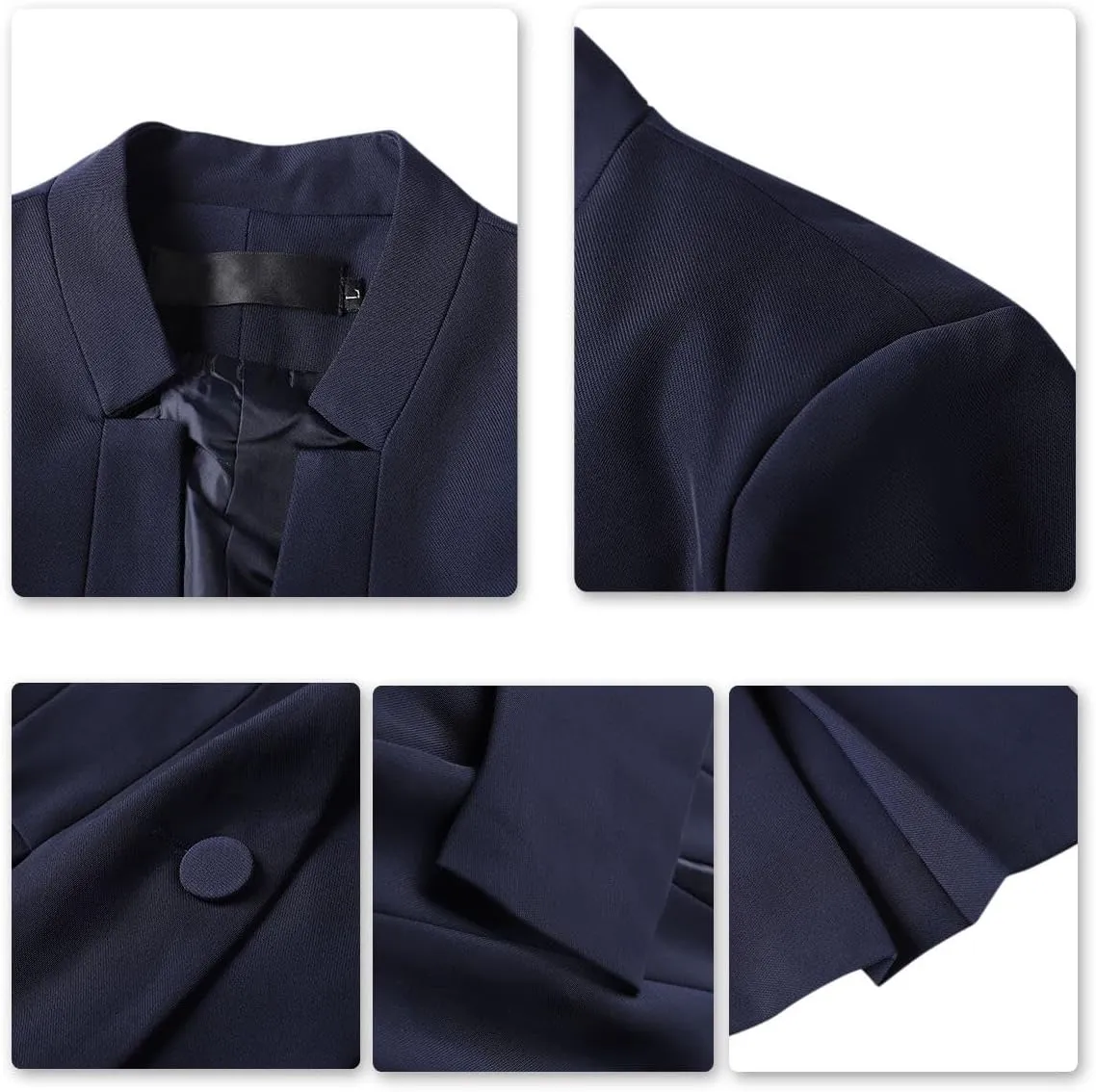 YUNCLOS Women's Business Office 1 Button Blazer Jacket and Pants Suit Set