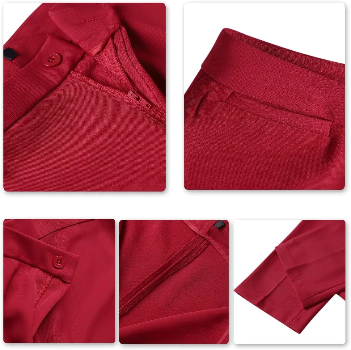 YUNCLOS Women's Business Office 1 Button Blazer Jacket and Pants Suit Set