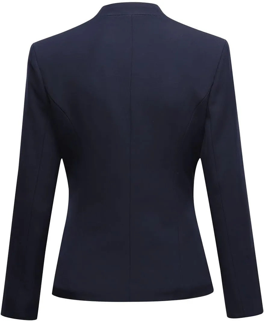 YUNCLOS Women's Business Office 1 Button Blazer Jacket and Pants Suit Set